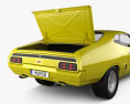 Ford Falcon GT Coupe 인테리어 가 있는 와 엔진이 1976 3D 모델 