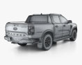 Ford Ranger Двойная кабина Wildtrak 2024 3D модель