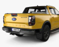 Ford Ranger Doppelkabine Wildtrak 2024 3D-Modell