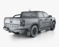 Ford Ranger ダブルキャブ Sport 2024 3Dモデル