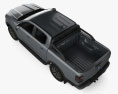 Ford Ranger 双人驾驶室 Sport 2024 3D模型 顶视图