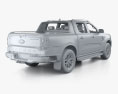 Ford Ranger 더블캡 Wildtrak 인테리어 가 있는 2024 3D 모델 