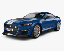 3D model of Ford Mustang Shelby GT500 KR coupé 2023