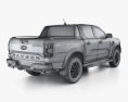 Ford Ranger Double Cab Raptor 2022 3d model