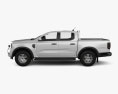Ford Ranger Double Cab XLS 2024 3d model side view