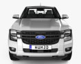 Ford Ranger Double Cab XLS 2024 3d model front view