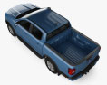 Ford Ranger Doppelkabine XLT 2024 3D-Modell Draufsicht