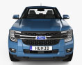 Ford Ranger Double Cab XLT 2024 3d model front view