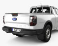 Ford Ranger Extended Cab XL 2024 3d model