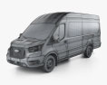 Ford Transit Cargo Van L4H3 US-spec 2024 3D 모델  wire render