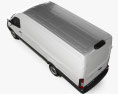 Ford Transit Cargo Van L4H3 US-spec 2024 3D-Modell Draufsicht
