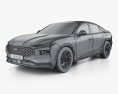 Ford Mondeo CN-spec 2022 3d model wire render