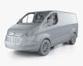 Ford Transit Custom PanelVan L1H1 with HQ interior 2015 3d model clay render