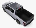 Ford F-150 Lightning Super Crew Cab 5.5ft Bed Platinum with HQ interior 2024 3d model top view