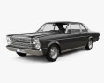 Ford Galaxie 500 coupe 1969 3d model