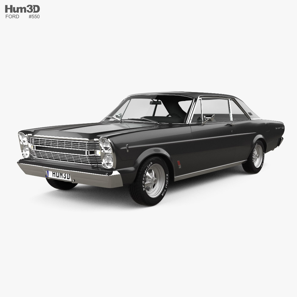 Ford Galaxie 500 coupe 1969 3D model
