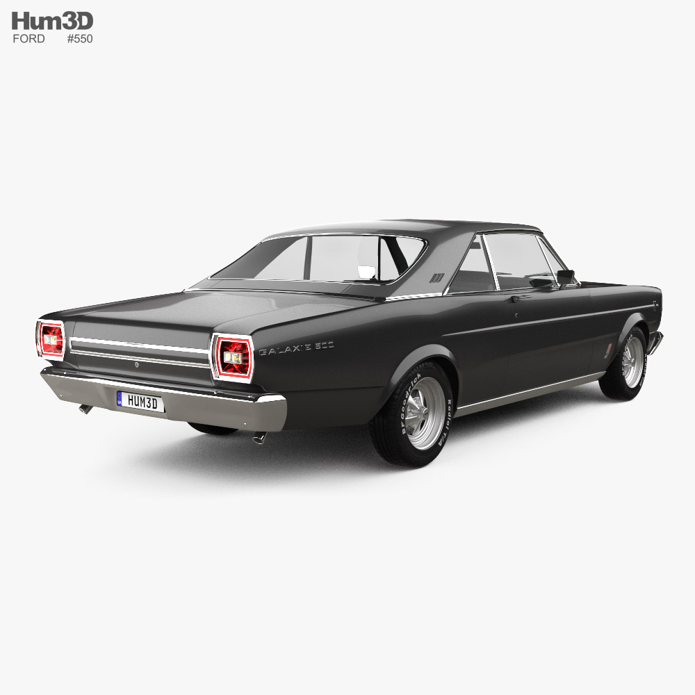 Ford Galaxie 500 coupe 1969 3Dモデル - ダウンロード Sports car on 3DModels.org