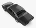 Ford Galaxie 500 coupe 1969 3D模型 顶视图
