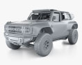 Ford Bronco Desert Racer 2024 3d model clay render