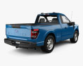 Ford F-150 Regular Cab 6.5 ft Bed XL 2024 3Dモデル 後ろ姿