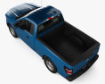 Ford F-150 Regular Cab 6.5 ft Bed XL 2024 3D模型 顶视图