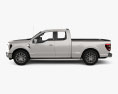 Ford F-150 Super Cab 6.5 ft Bed Lariat 2024 3D-Modell Seitenansicht