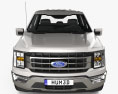 Ford F-150 Super Cab 6.5 ft Bed Lariat 2024 3D-Modell Vorderansicht