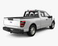 Ford F-150 Super Cab 6.5 ft Bed XL 2024 3D模型 后视图