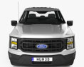 Ford F-150 Super Cab 6.5 ft Bed XL 2024 3D模型 正面图