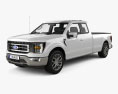 Ford F-150 Super Cab 8 ft Bed Lariat 2024 3Dモデル