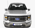 Ford F-150 Super Cab 8 ft Bed Lariat 2024 3D模型 正面图
