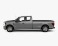 Ford F-150 Super Cab 8 ft Bed XLT 2024 3D-Modell Seitenansicht