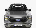 Ford F-150 Super Cab 8 ft Bed XLT 2024 3D模型 正面图