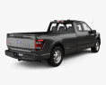 Ford F-150 Super Cab 8 ft Bed XL 2024 3d model back view