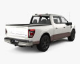 Ford F-150 Super Crew Cab 5.5 ft Bed King Ranch 2024 3D模型 后视图