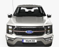 Ford F-150 Super Crew Cab 5.5 ft Bed King Ranch 2024 Modèle 3d vue frontale