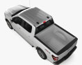 Ford F-150 Super Crew Cab 5.5 ft Bed Lariat 2024 3D模型 顶视图