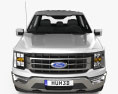 Ford F-150 Super Crew Cab 5.5 ft Bed Lariat 2024 3D 모델  front view