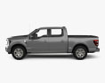 Ford F-150 Super Crew Cab 5.5 ft Bed Platinum 2024 3D 모델  side view