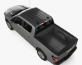 Ford F-150 Super Crew Cab 5.5 ft Bed Platinum 2024 3D模型 顶视图