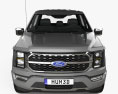 Ford F-150 Super Crew Cab 5.5 ft Bed Platinum 2024 3Dモデル front view