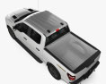 Ford F-150 Super Crew Cab 5.5 ft Bed Tremor 2024 3D模型 顶视图