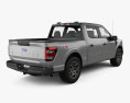 Ford F-150 Super Crew Cab 5.5 ft Bed XL STX 2024 3D 모델  back view