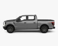 Ford F-150 Super Crew Cab 5.5 ft Bed XL STX 2024 3D 모델  side view