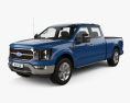 Ford F-150 Super Crew Cab 6.5 ft Bed King Ranch 2024 Modelo 3D