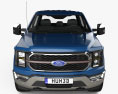 Ford F-150 Super Crew Cab 6.5 ft Bed King Ranch 2024 3D模型 正面图