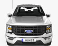 Ford F-150 Super Crew Cab 6.5 ft Bed Lariat Sport 2024 3D 모델  front view