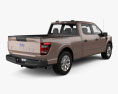 Ford F-150 Super Crew Cab 6.5 ft Bed XL 2024 3D 모델  back view