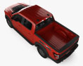 Ford F-150 Super Crew Cab 5.5 ft Bed Raptor 2024 3D模型 顶视图