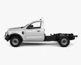 Ford Ranger Single Cab Chassis XL 2024 3D 모델  side view